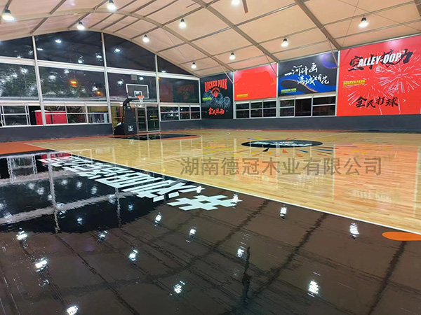 彩漆篮球馆木地板